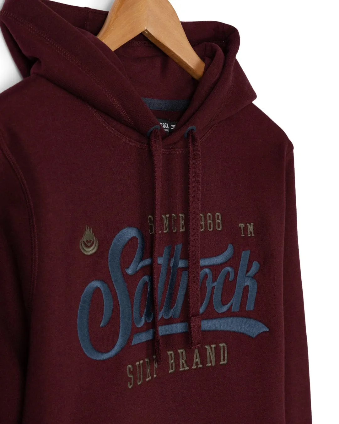 Pitcher Embroidery - Mens Pop Hoodie - Purple Modern Knit