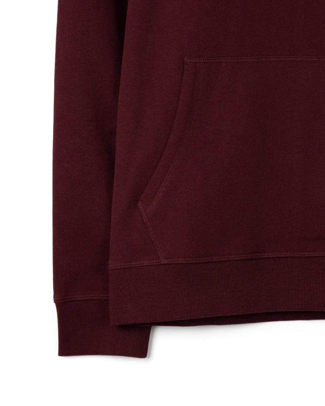 Classic Knit Pitcher Embroidery - Mens Pop Hoodie - Purple