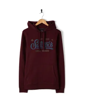Pitcher Embroidery - Mens Pop Hoodie - Purple All Season Knitwear Warm Wear