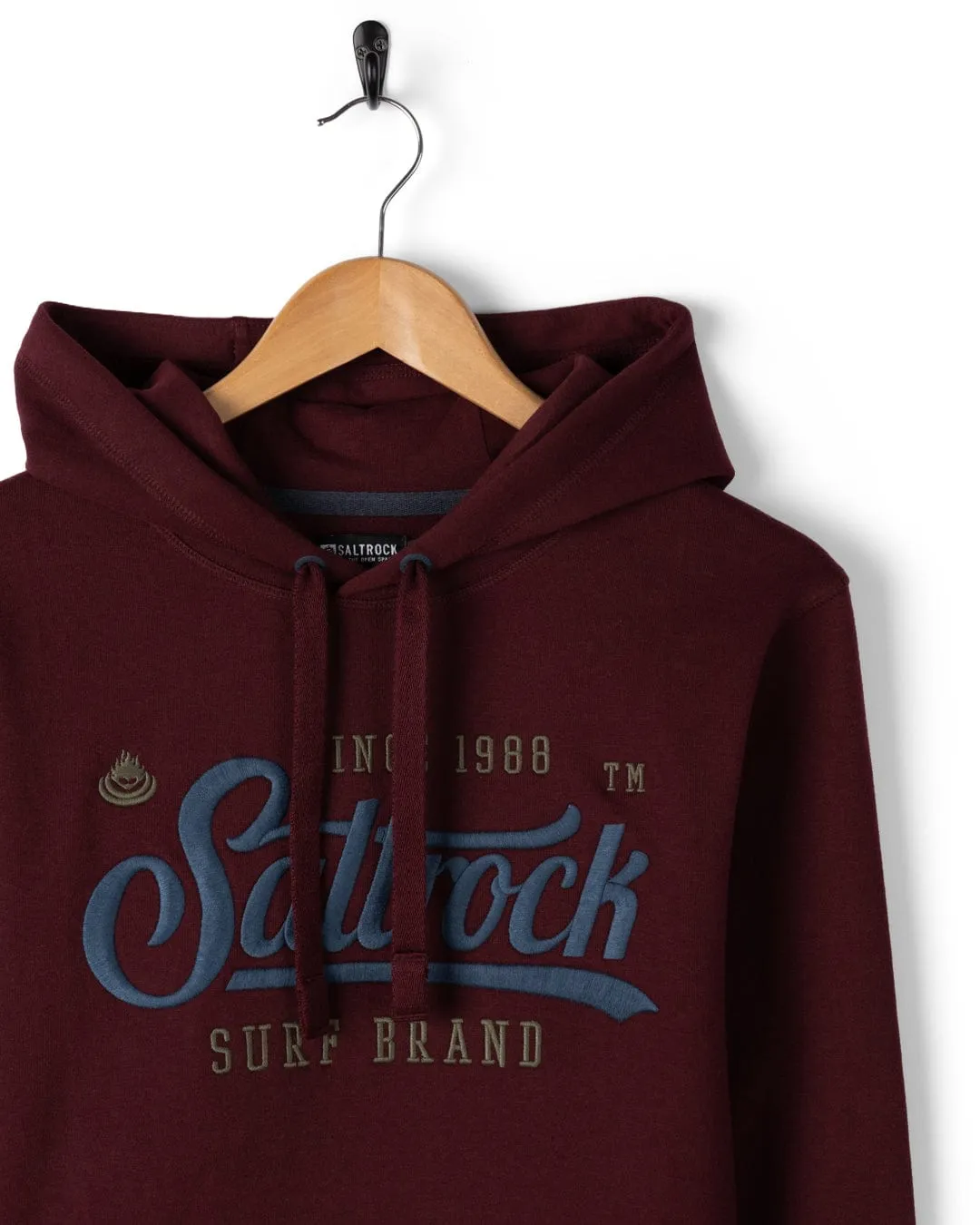 Comfy Flex Active Design Pitcher Embroidery - Mens Pop Hoodie - Purple