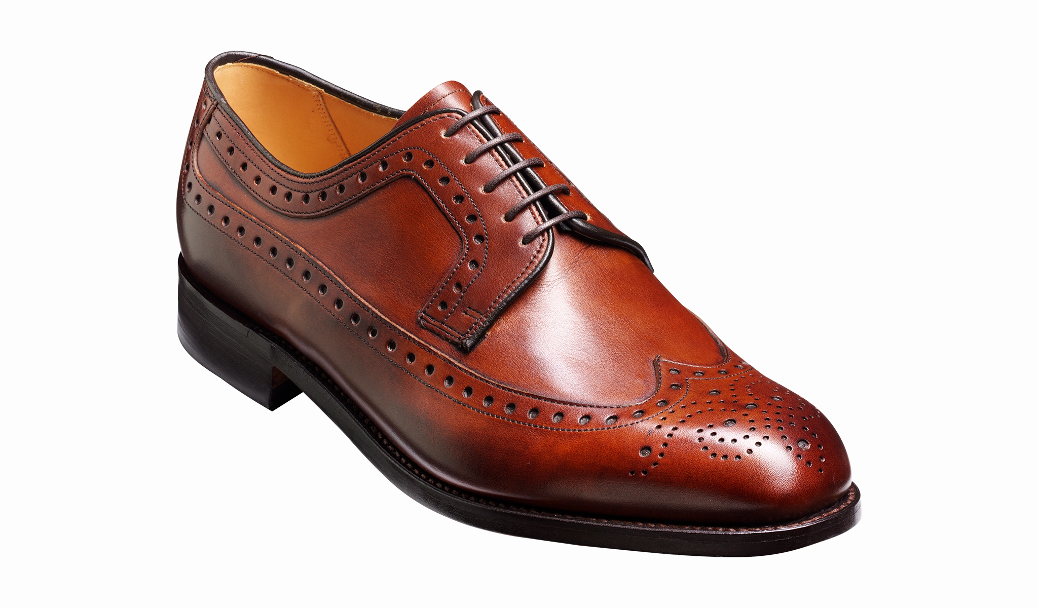 Premium Leather Subtle Detail Portrush - Walnut Calf