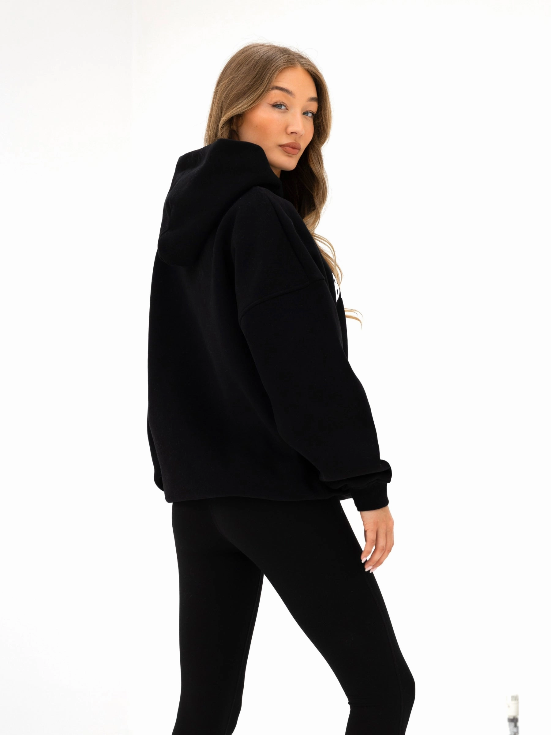 Performance Layers Self expression Studio Oversized Hoodie - Black