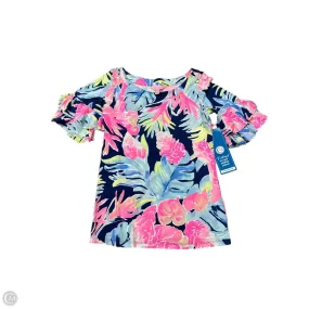 Top Short Sleeve Designer By Lilly Pulitzer In Multi-colored, Size: Xxs Playful Prints