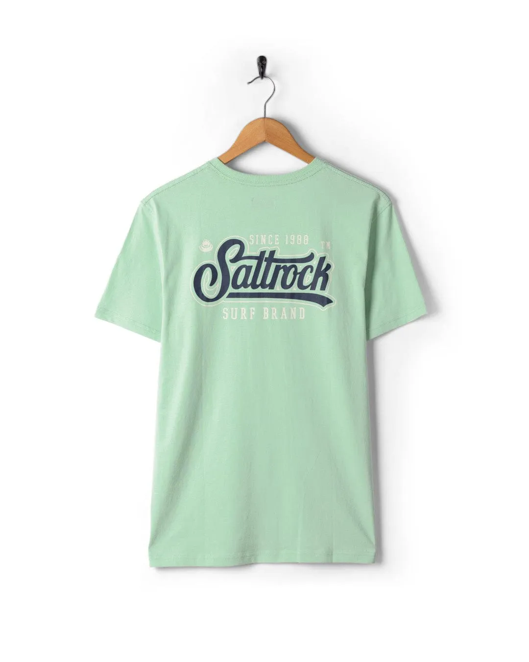 Pitcher - Mens Short Sleeve T-Shirt - Light Green Hypoallergenic fabric Simple and Light