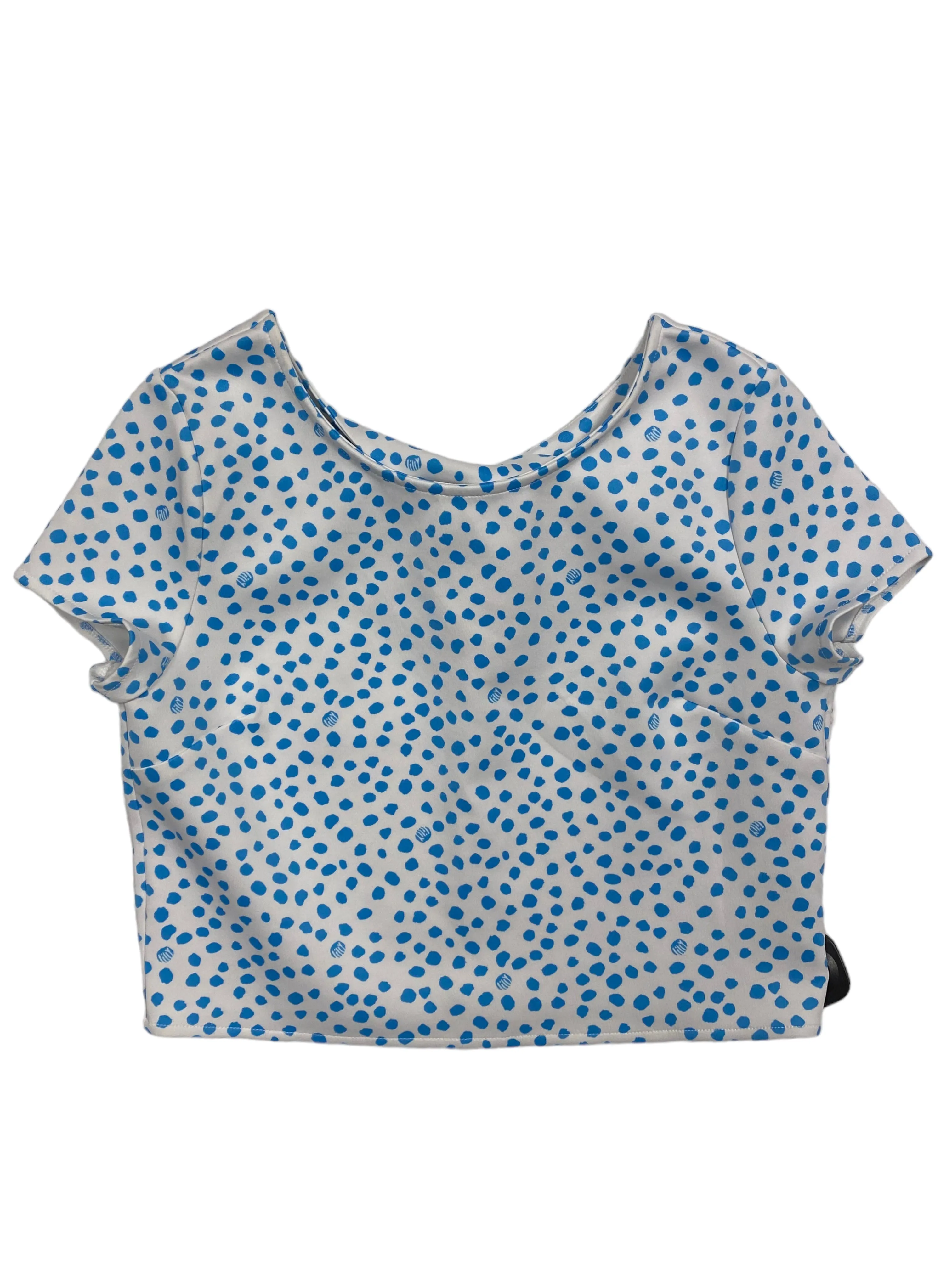 Elderly Comfort Blue & White Top Short Sleeve Designer Lilly Pulitzer, Size 16