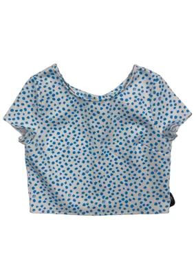 Elderly Comfort Blue & White Top Short Sleeve Designer Lilly Pulitzer, Size 16