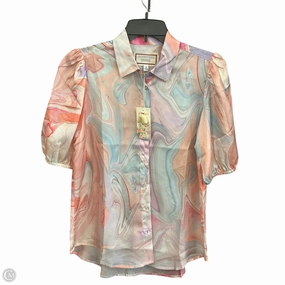 Blouse Short Sleeve By Johnny Was In Multi-colored, Size: Xs Tactile Soft Texture Moisture Wicking Fabric