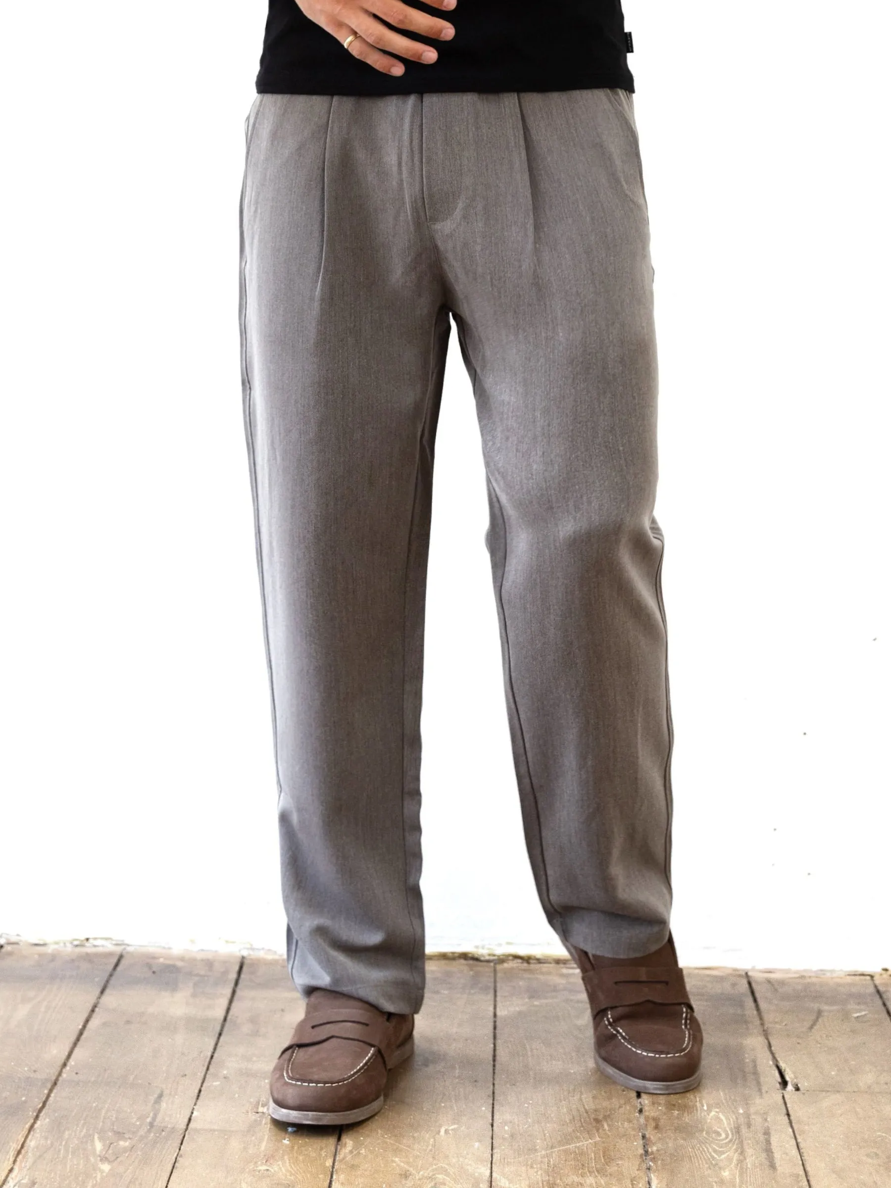 Relaxed Mood Preston Trousers - Dark Brown