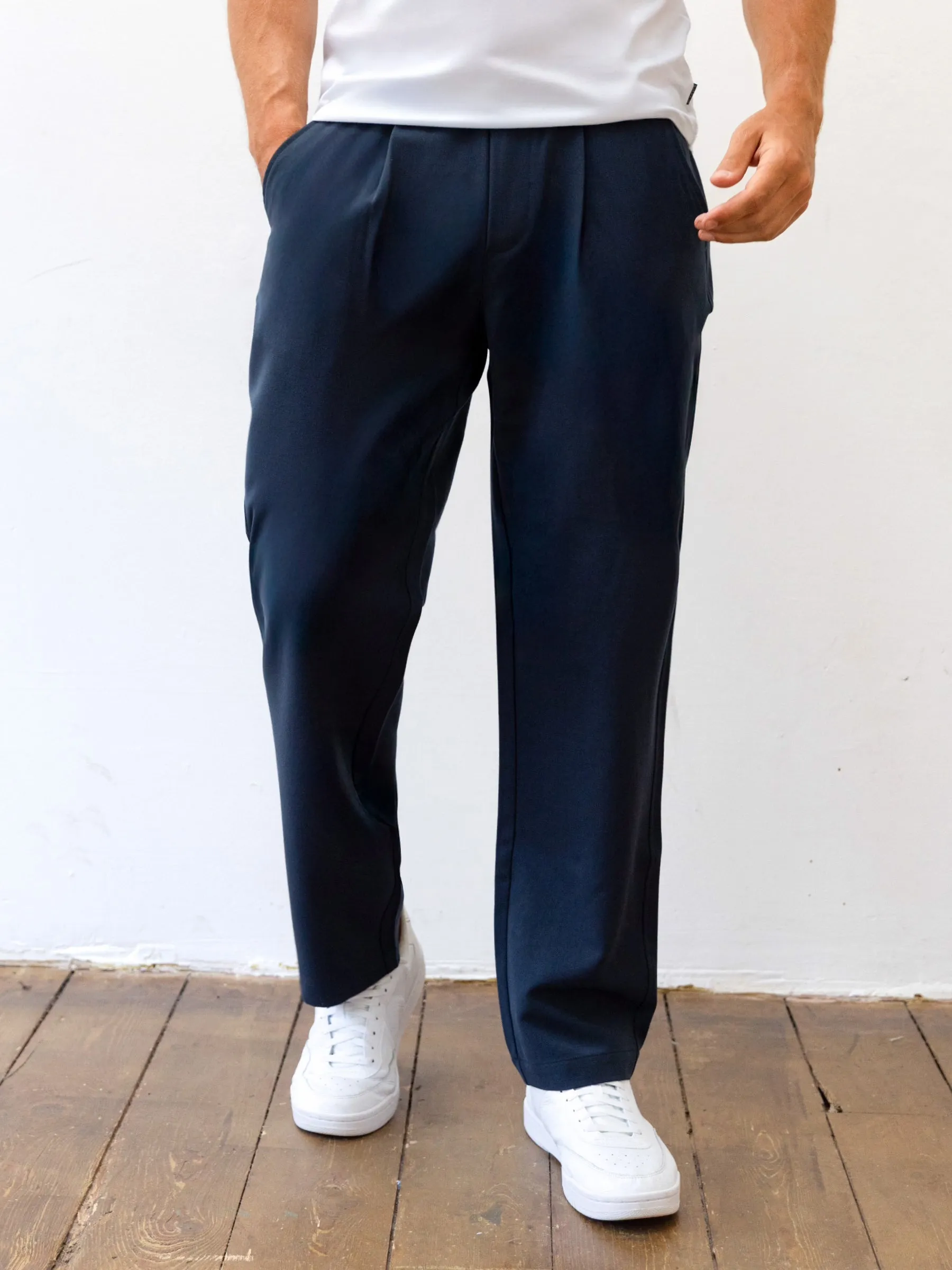 Preston Trousers - Navy Active Outfit