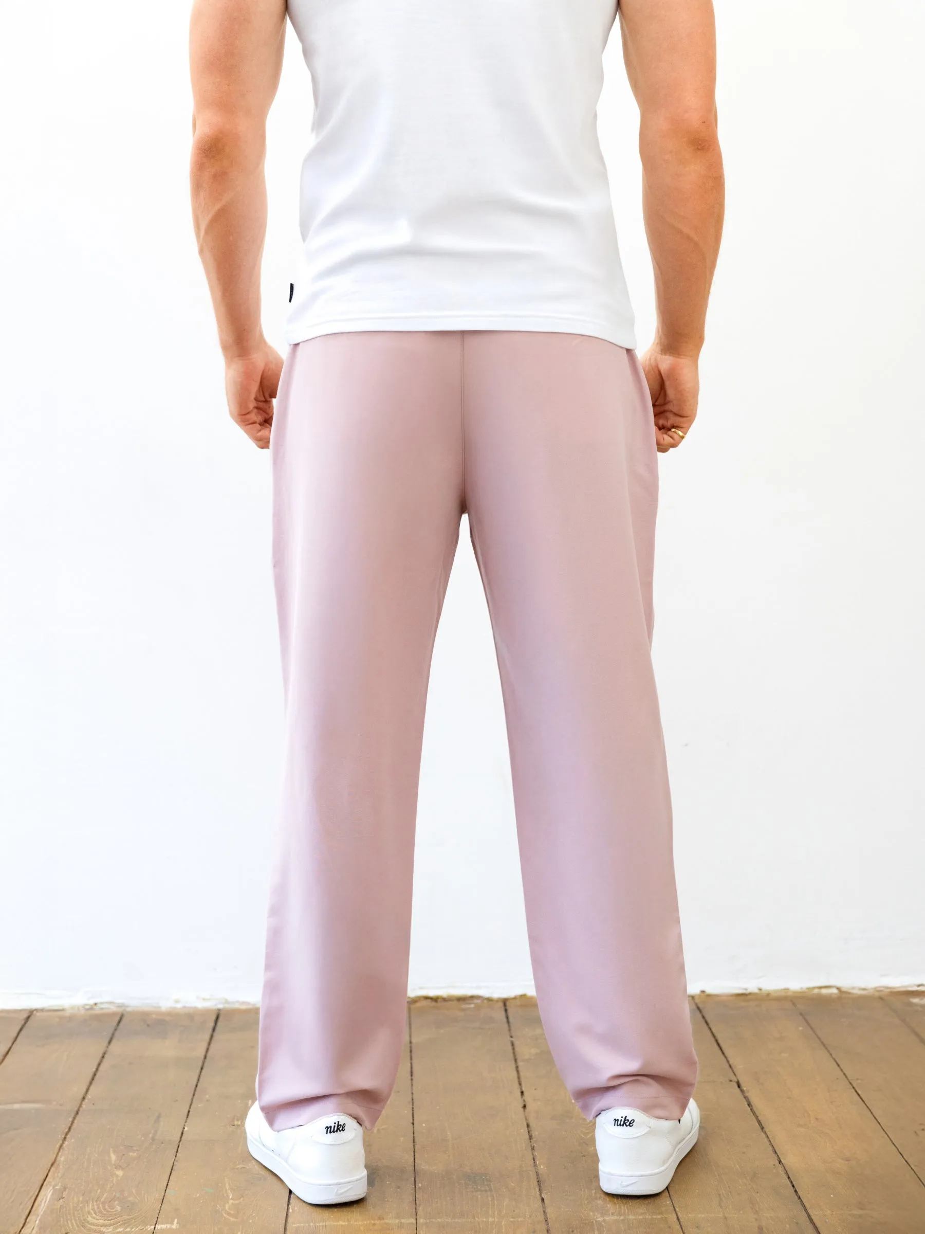 Garment Dyed Technique Preston Trousers - Pink