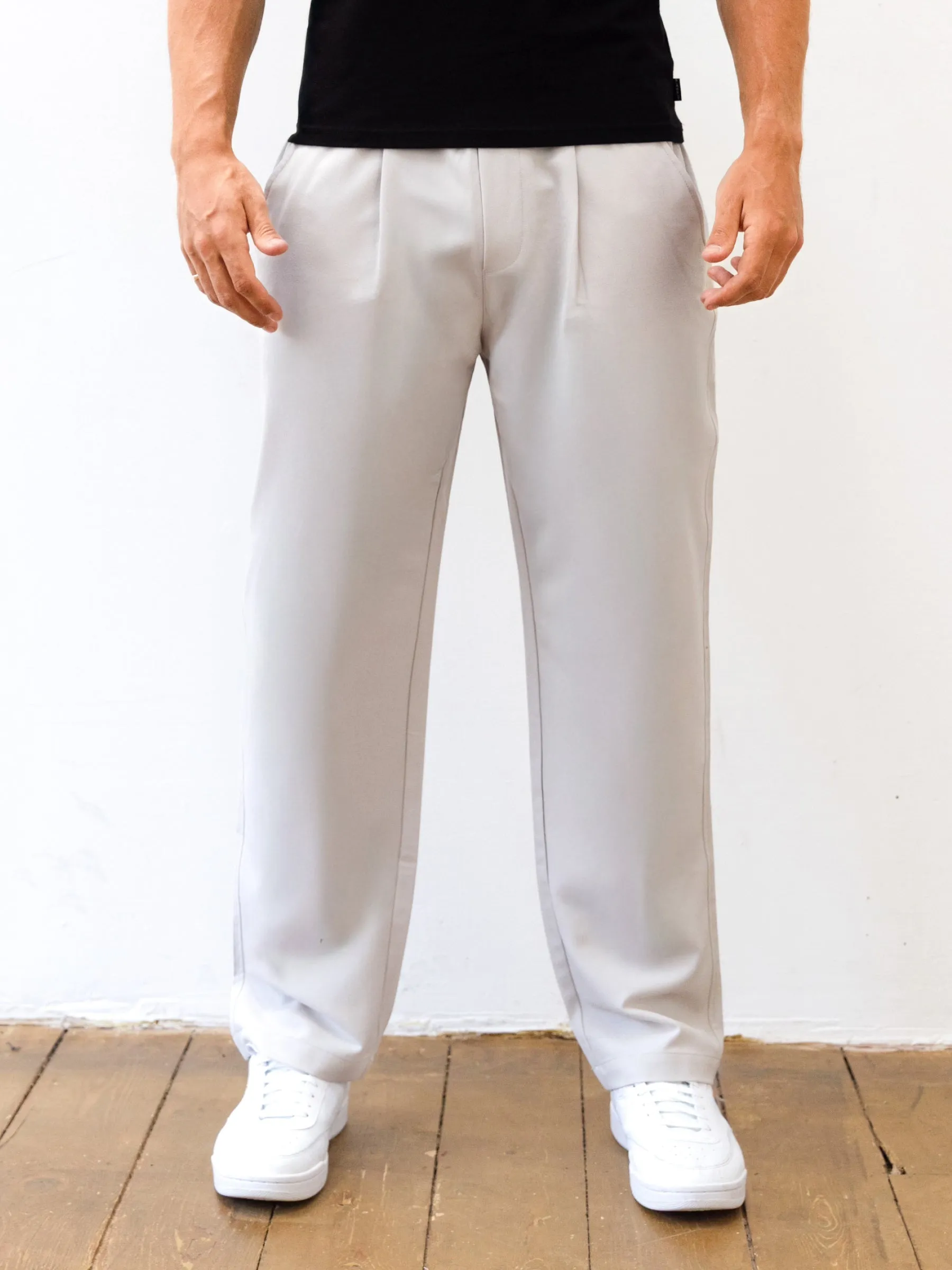 Preston Trousers - Stone Lightweight Material
