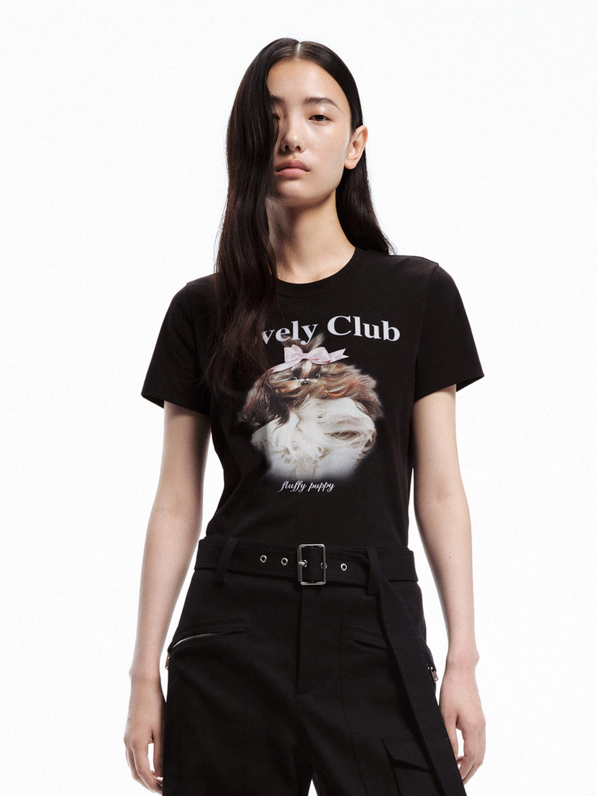 Anti Sag Material Reinforced Hemlines Printed Cotton Blend T-shirt