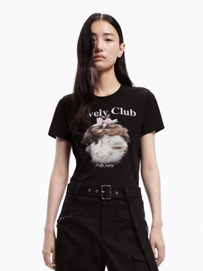 Dynamic Flex Panels Non Binding Cuffs Printed Cotton Blend T-shirt