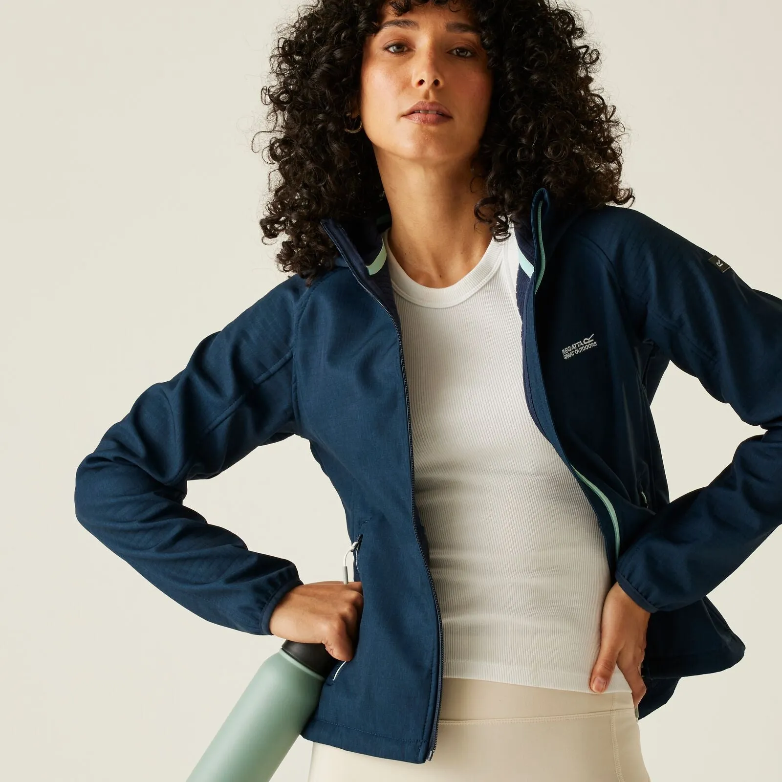 Regatta Womens Arec III Softshell Jacket Magnetic Closure