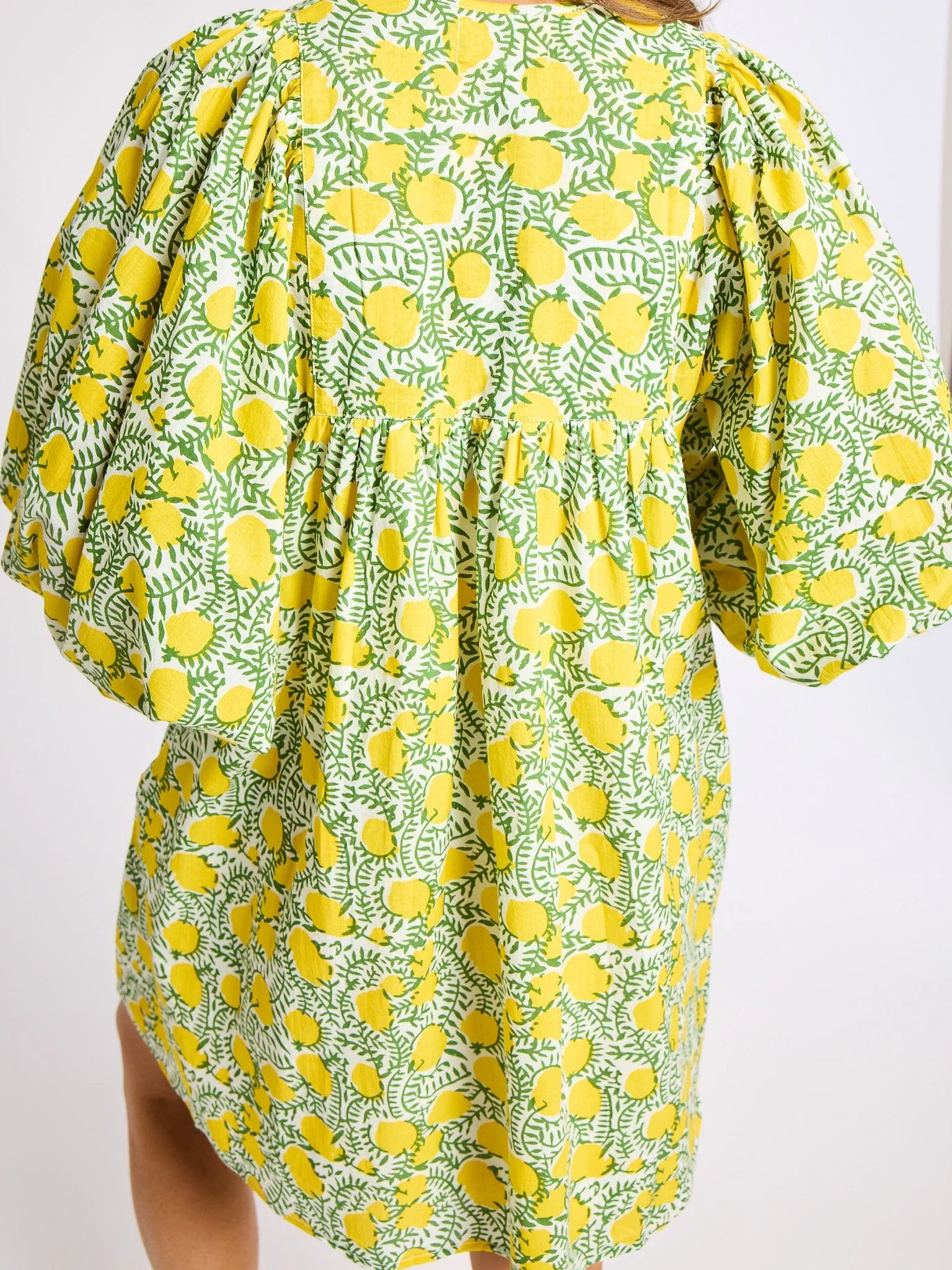 Daisy Dress in Lemons Shape Retention