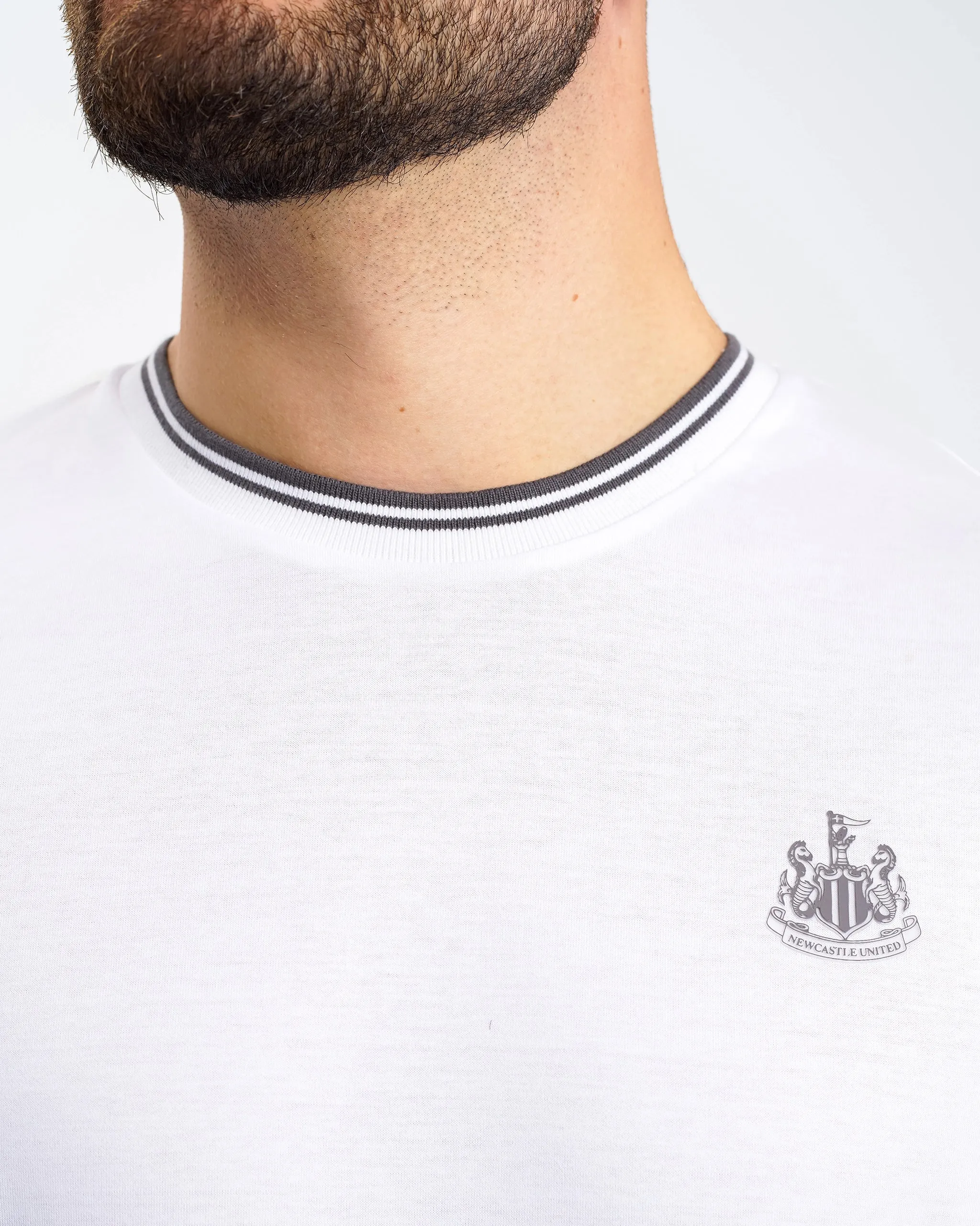 Newcastle United Men's Black Label White T-Shirt Performance Stretch