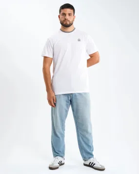 Newcastle United Men's Black Label White T-Shirt Summer Comfort