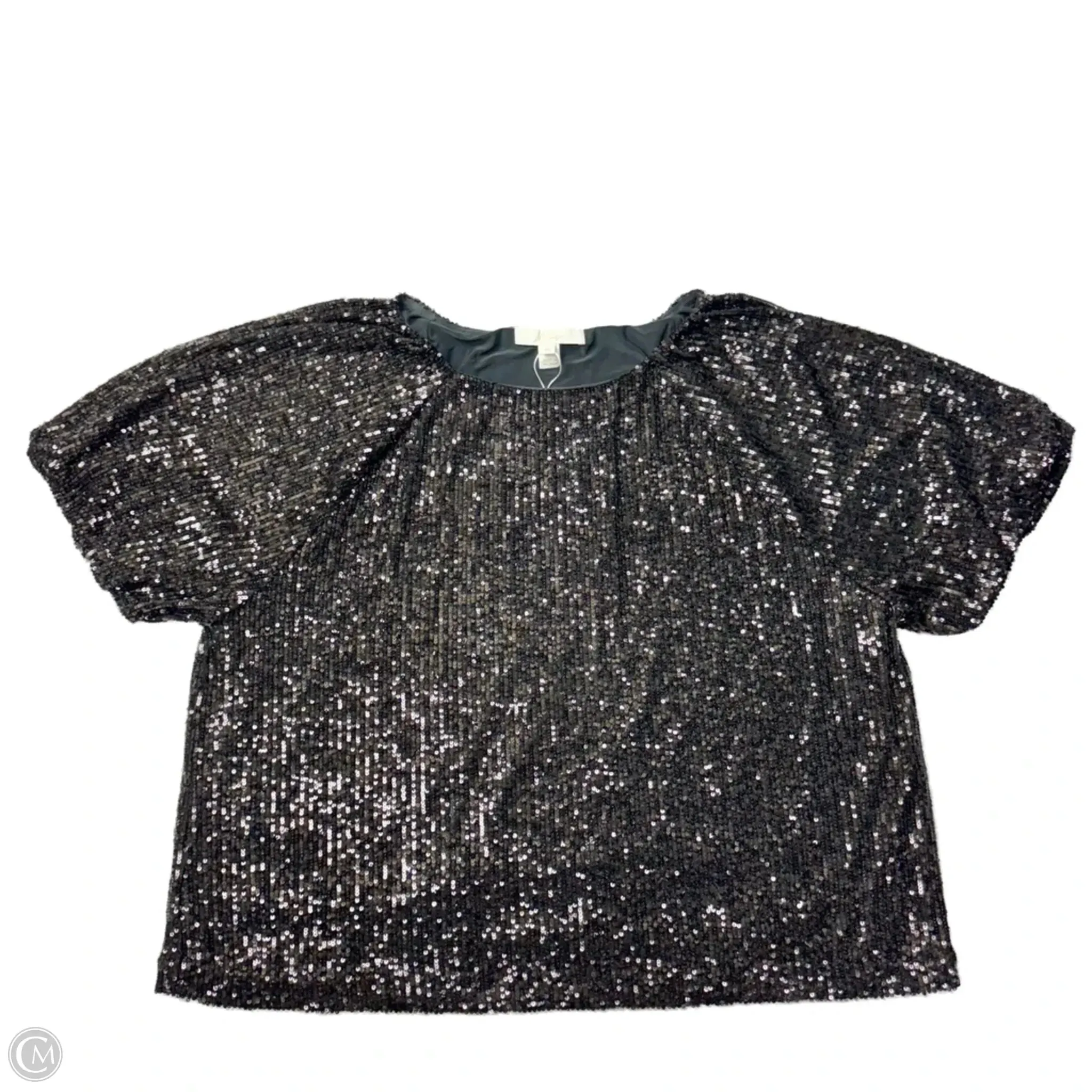 Top Short Sleeve Designer By Lilly Pulitzer In Black, Size: Xl Comfort Fit Wedding