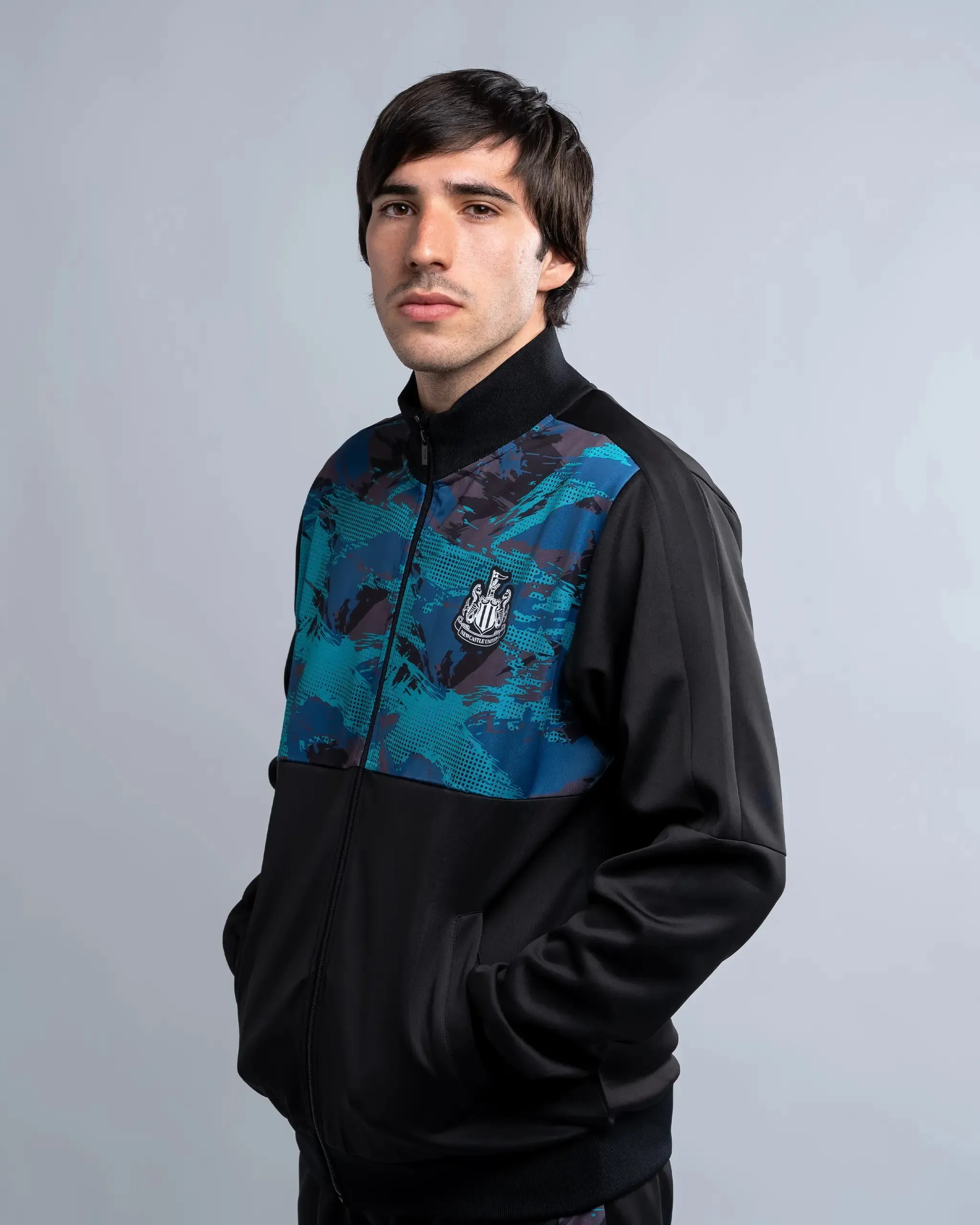 Soft Fabric Newcastle United Camo Poly Track Top