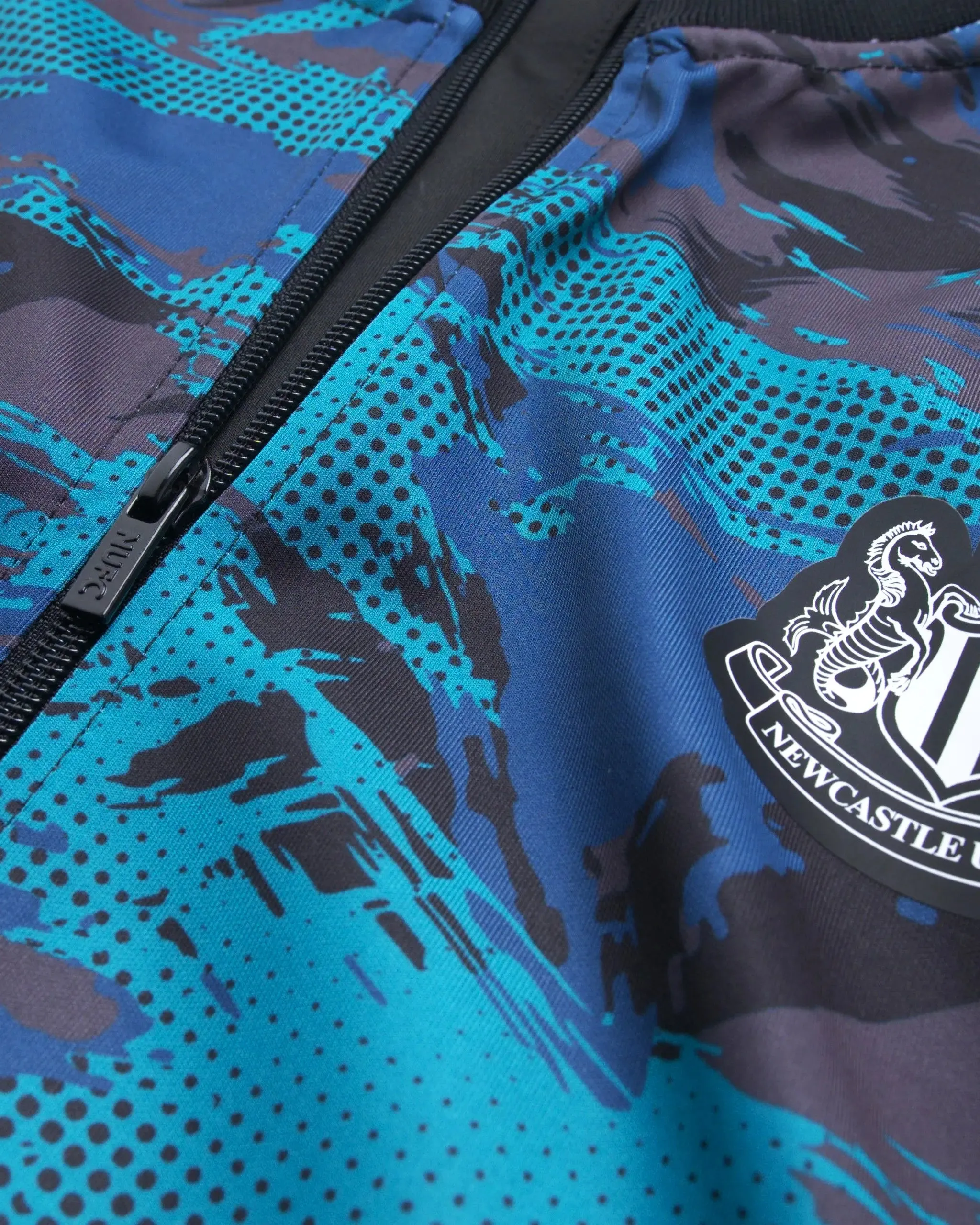 Newcastle United Camo Poly Track Top Warm Look