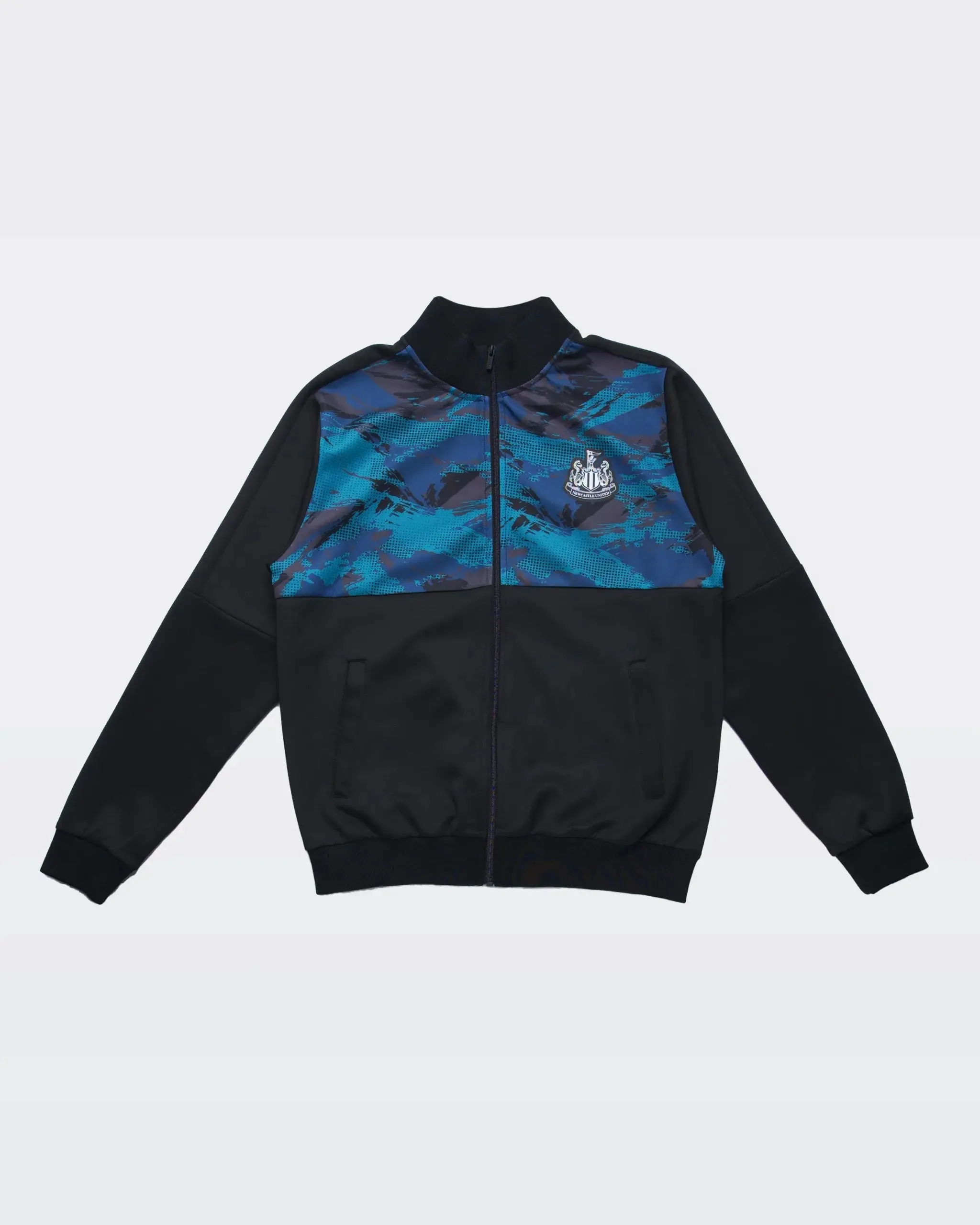 Eco Friendly Yarn Blend Casual Layer Newcastle United Camo Poly Track Top
