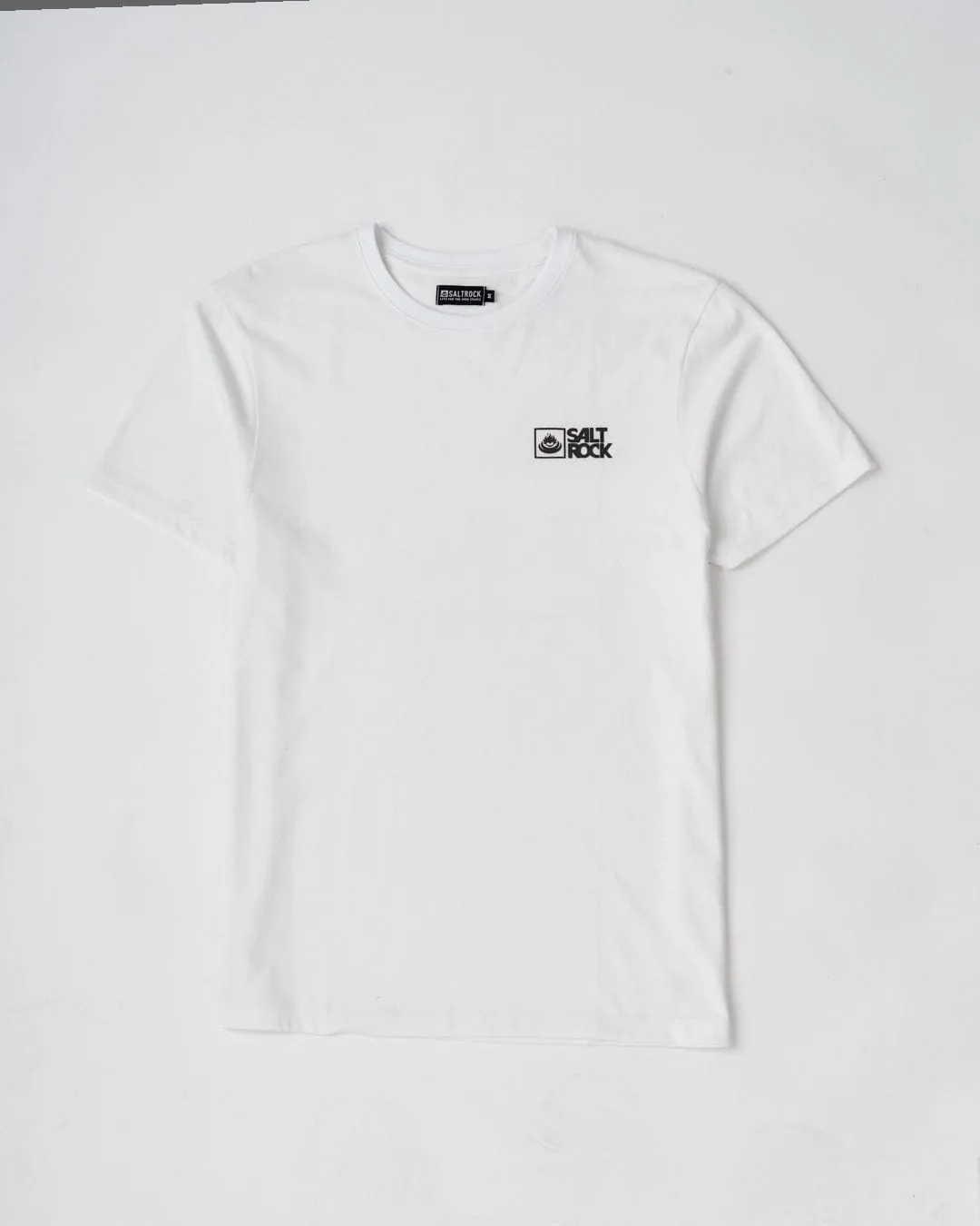 Saltrock Original - Mens Short Sleeve T-Shirt - White Sleek Design Fit Comfort Fit Design