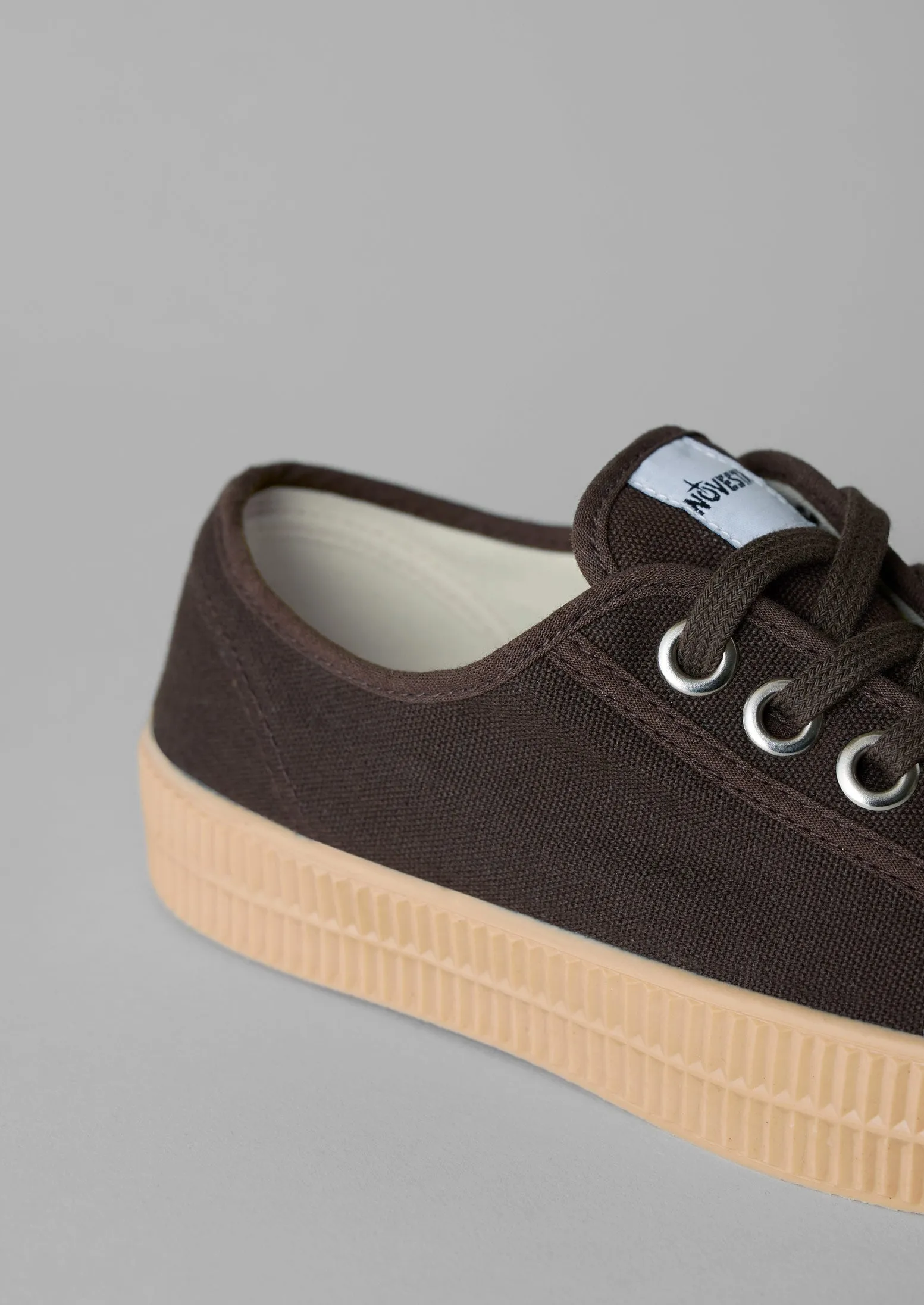 Novesta Star Master Plimsolls | Dark Brown Heel Stabilizer Design Heel Comfort