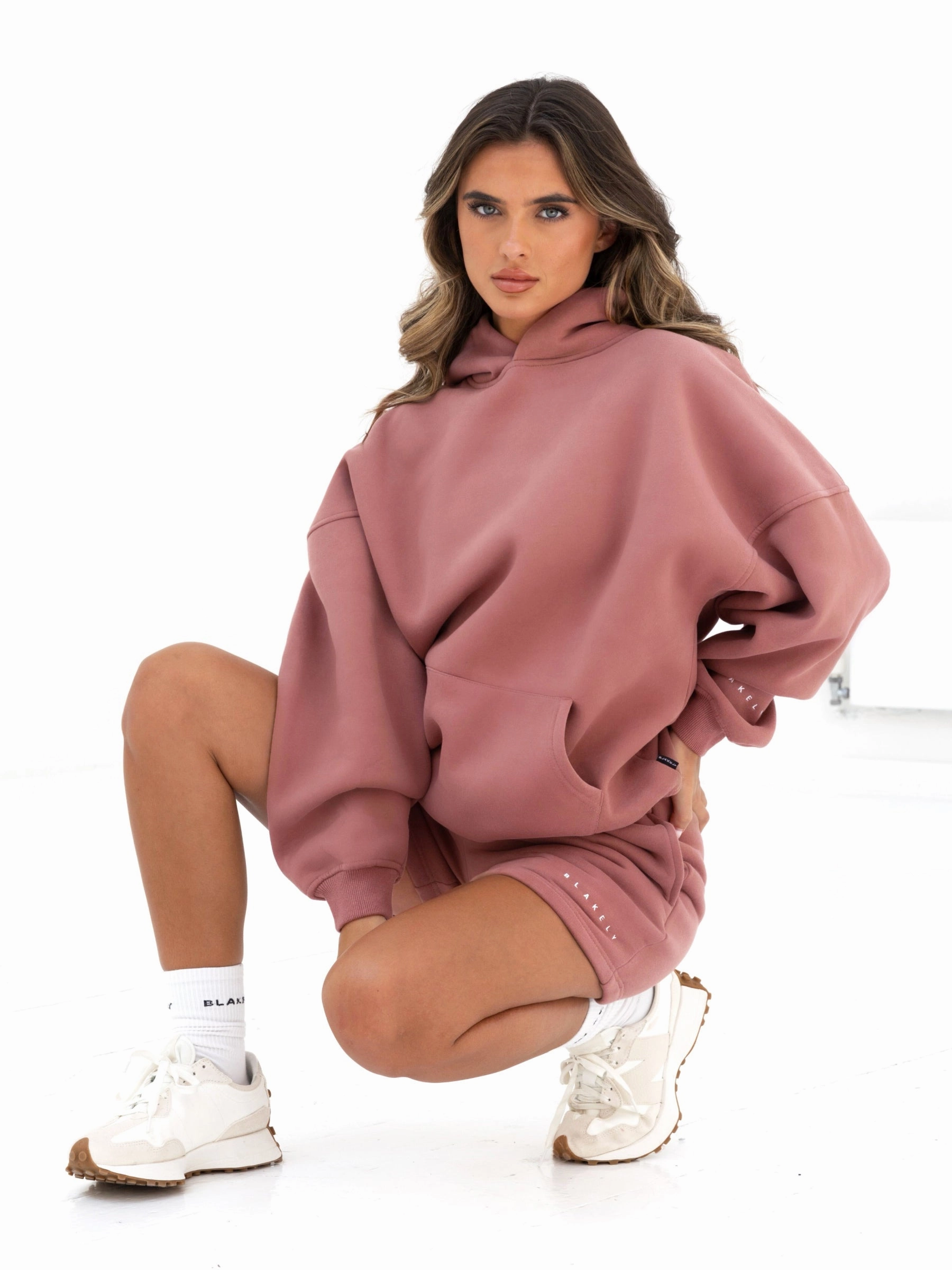 Isabel Oversized Hoodie - Blush Brown Deer like