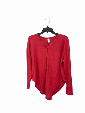 Top Long Sleeve By Just Be In Coral, Size: S Tagless Neckline Design