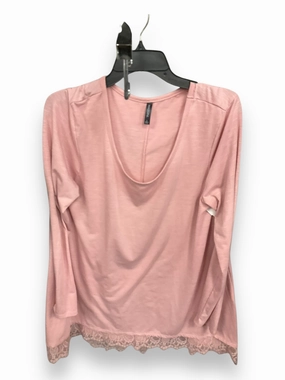 Top Long Sleeve By Massini In Peach, Size: L Comfortable Design Modern Design