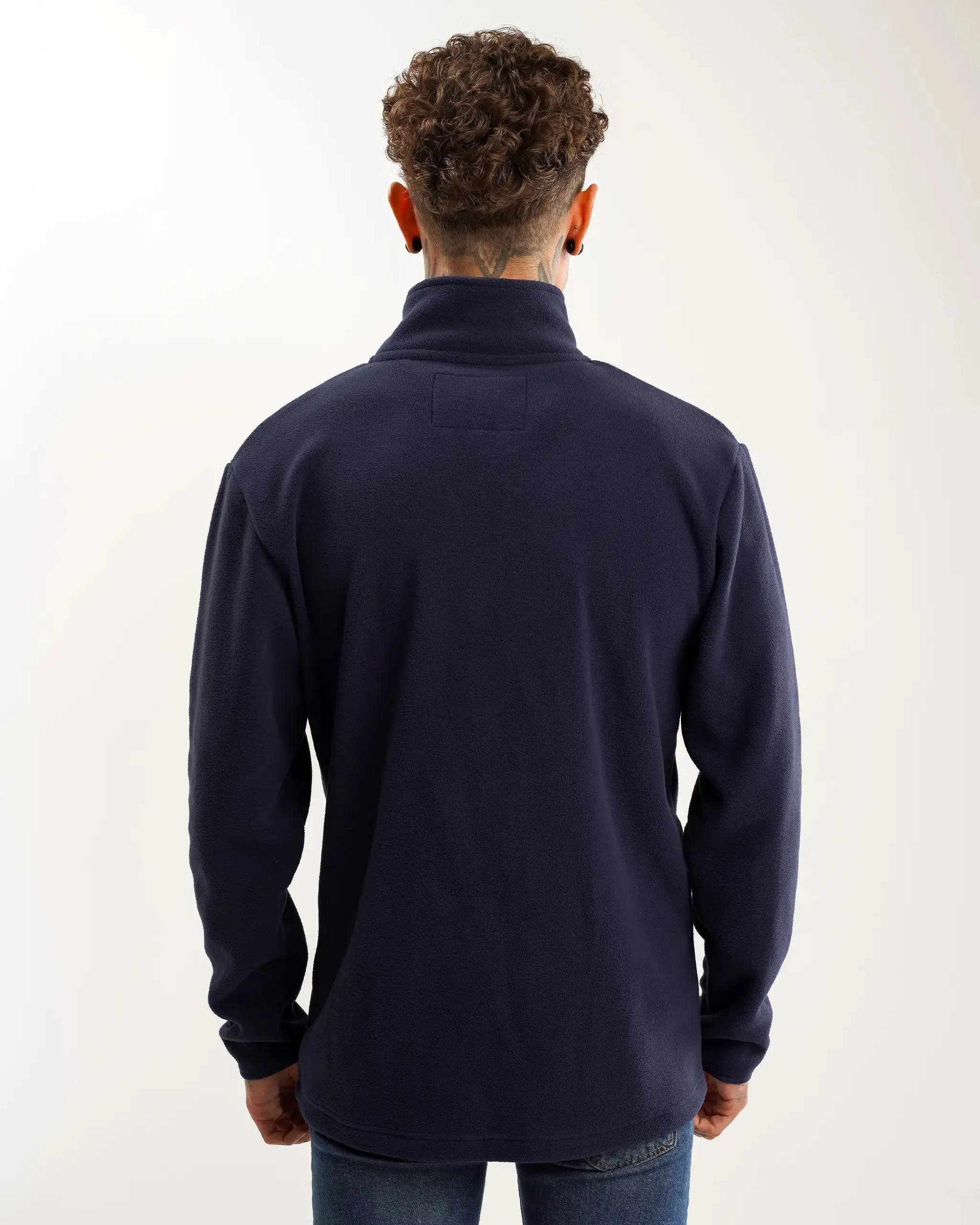 Stowable Hood Newcastle United Men's Navy Full Zip Fleece