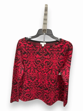 Temperature Control Technology Sweater By J. Jill In Black & Red, Size: S