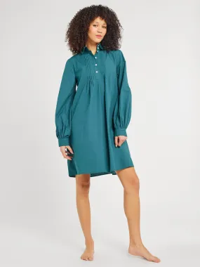 Cozy Drape Bonnie Dress in Emerald
