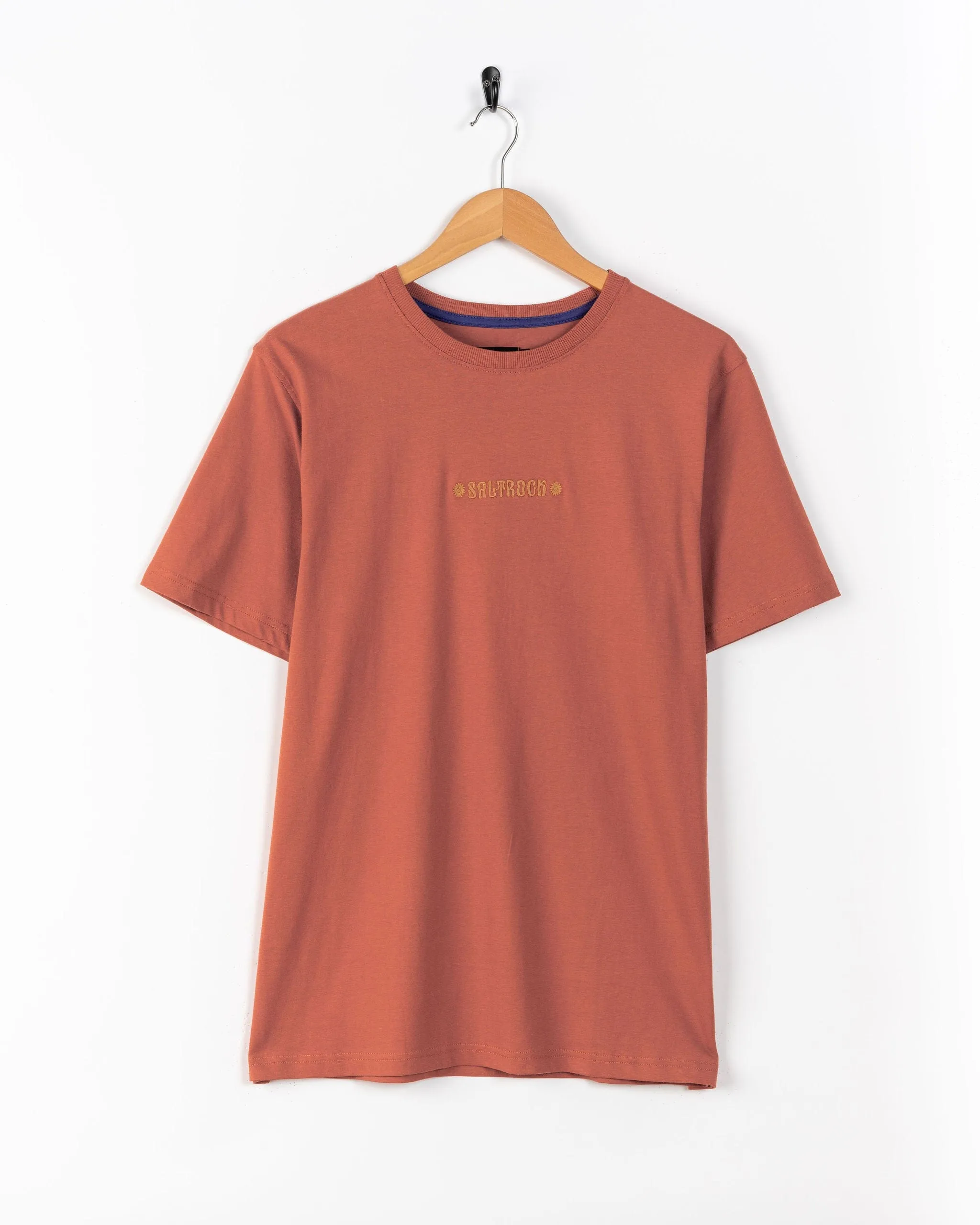 Moisture wicking Rebalance - Mens Embroidered T-Shirt - Orange