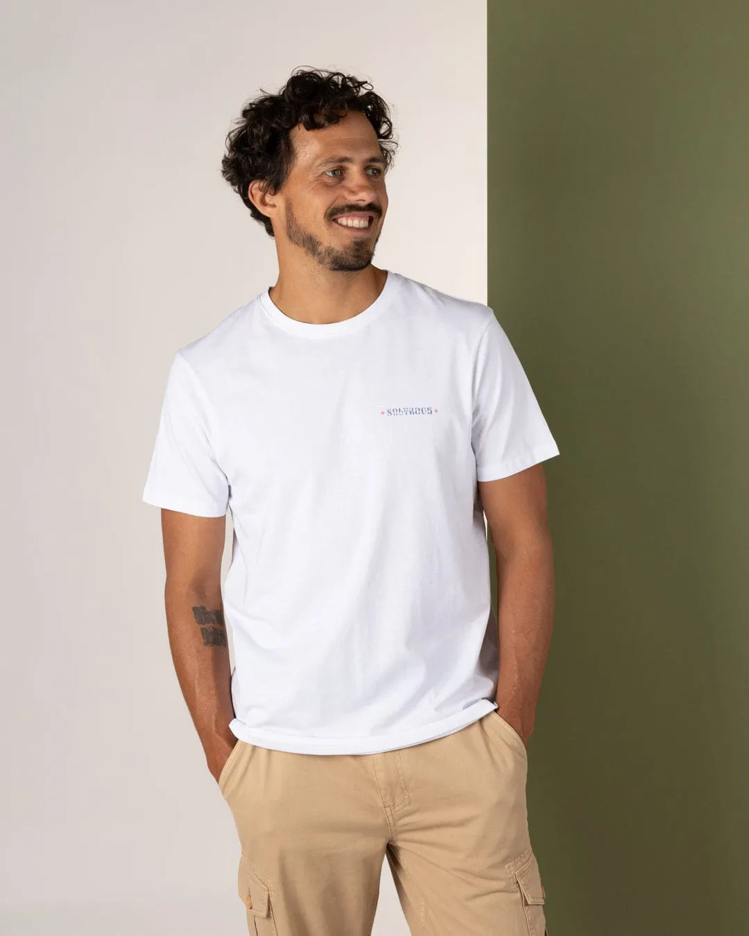 Casual Appeal Soft Material Rebalance - Mens Short Sleeve T-Shirt - White