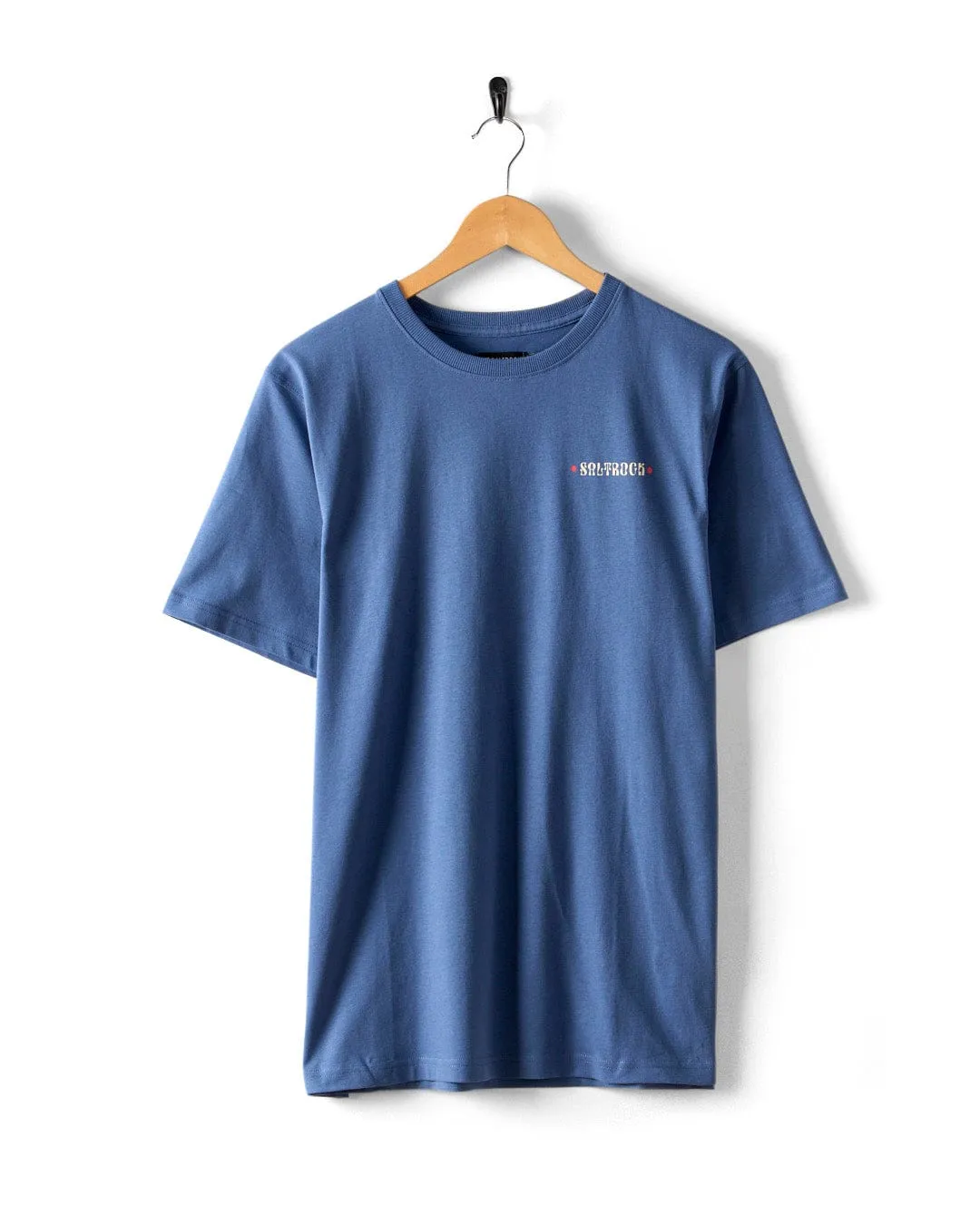 Rebalance - Mens T-Shirt - Blue Cozy Fit Relaxed Everyday Wear