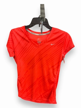 Athletic Top Short Sleeve By Nike Apparel In Orange, Size: L FadeResistant Finish