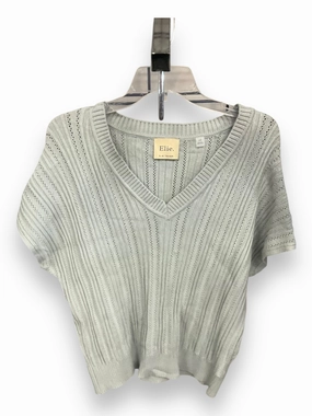 Sweater Short Sleeve By Elie Tahari In Green, Size: L Layered Ventilation Zones OdorResistant
