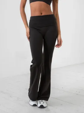 Smooth Waist Reform Yoga Pants - Black