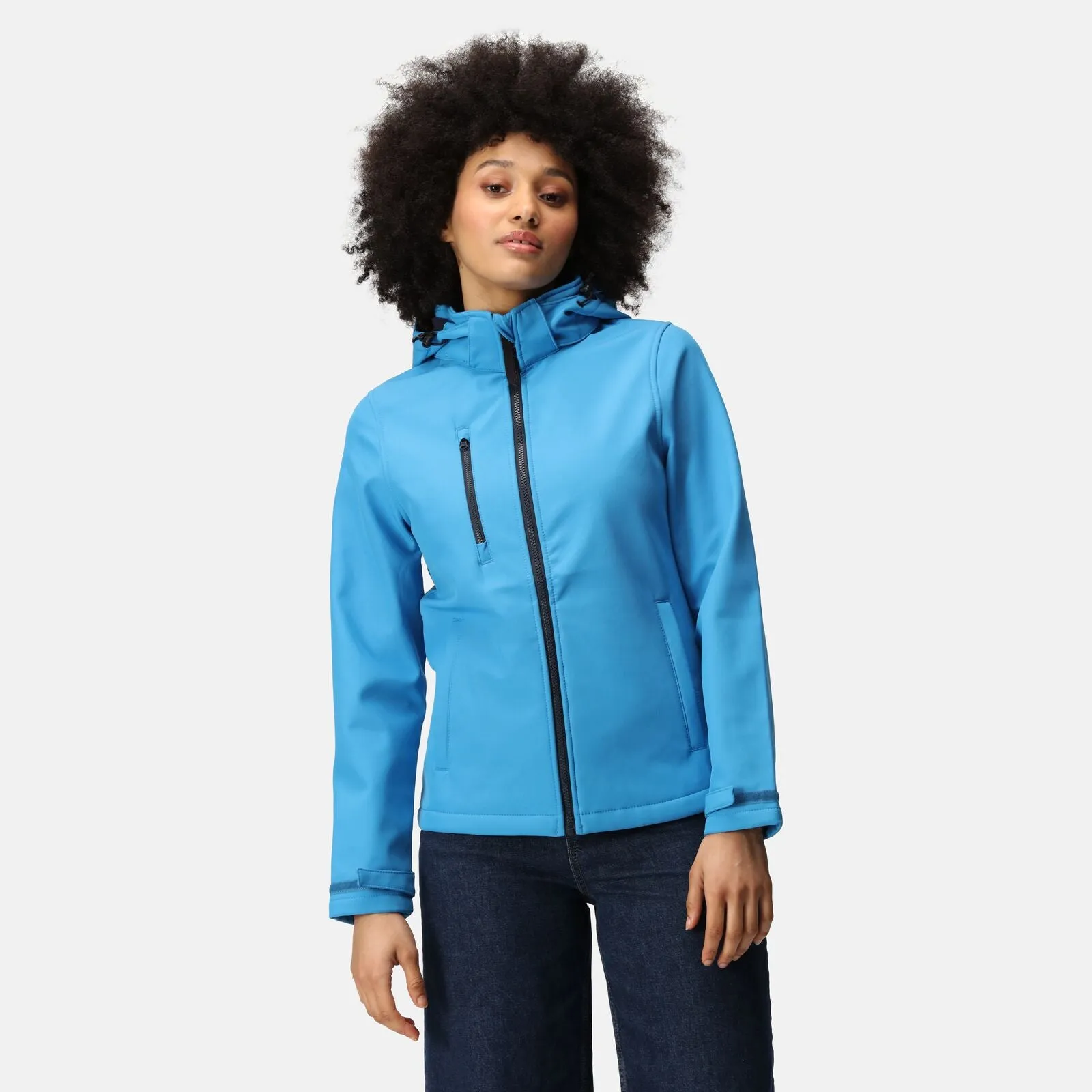 Regatta Professional Womens Venturer Printable Softshell Jacket Laser Cut Vents Textured Finish