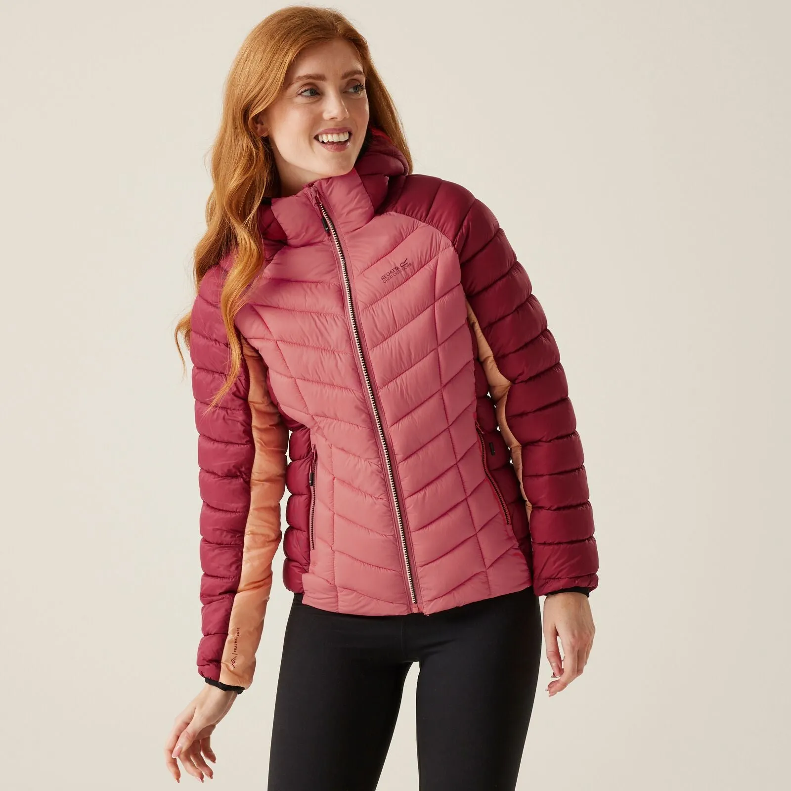 Regatta Womens Dalent Hooded Padded Jacket Fleece Lined Interior