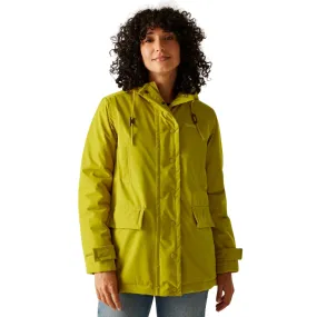 Regatta Womens Orla Mid Length Waterproof Jacket Headphone Hole All Year Use