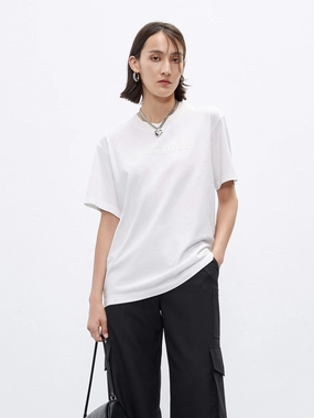 Durable Stitching Thermoactive Material Regular Fit Cotton T-shirt