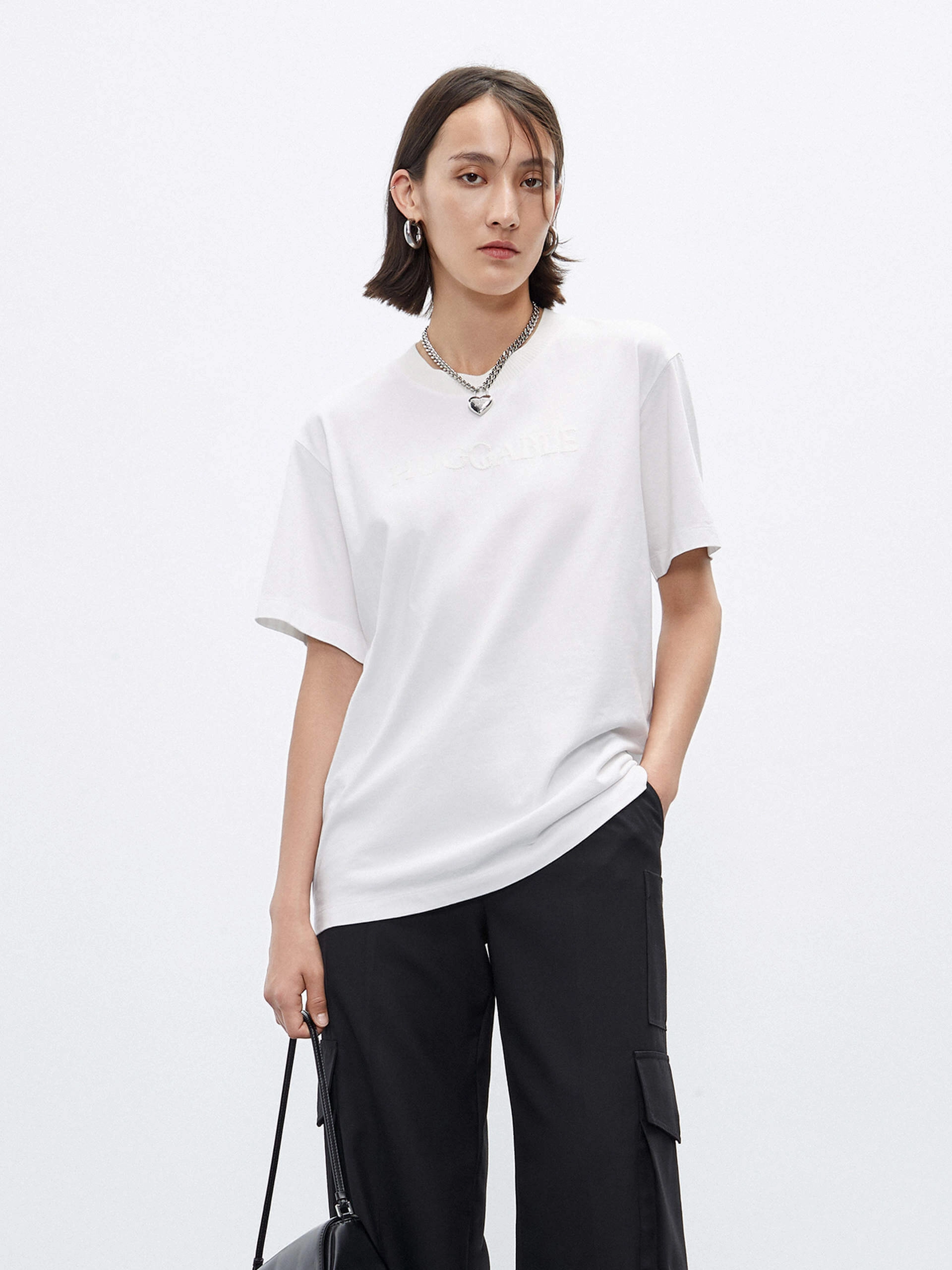 Regular Fit Cotton T-shirt Micro Channel Ventilation Temperature Balancing