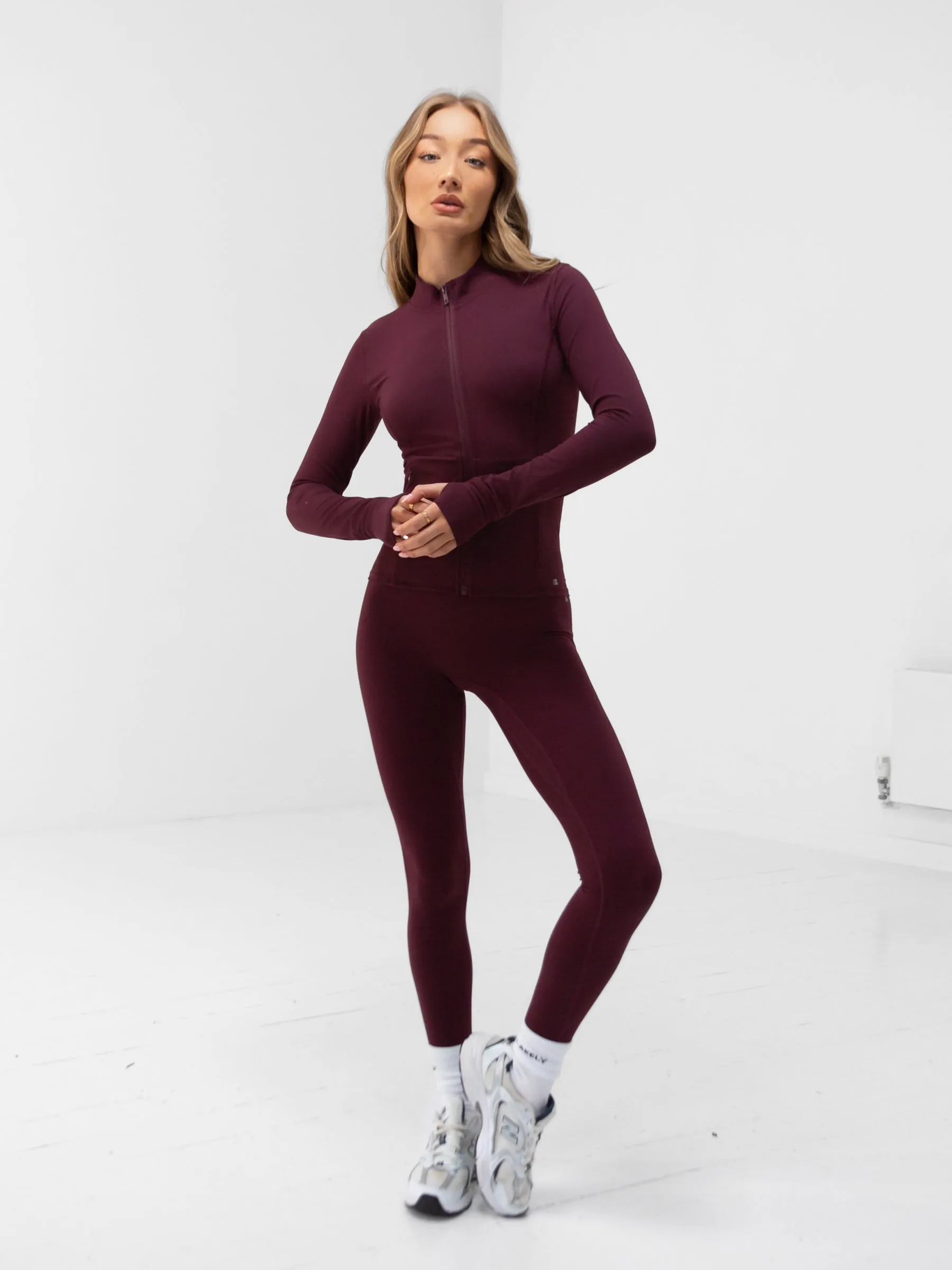 Apex Pro Full Zip Jacket - Deep Burgundy Soft Weather Wear
