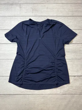 Organic Cotton Fiber Athletic Top Short Sleeve By Athleta In Navy, Size: 2x