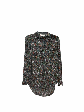 NonChafing Fabric Blouse Long Sleeve By Vila Milano In Multi-colored, Size: Xs