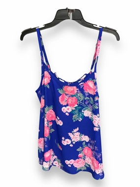 Hidden Button Placket Blouse Sleeveless By Torrid In Floral Print, Size: Xl