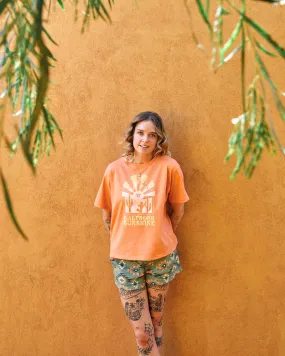 Quick Dry Fabric Eco Certified Fiber Saltrock Sunshine - Recycled Womens Cropped T-Shirt - Orange