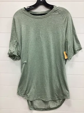 Interlock Weave Double Stitched Seams Athletic Top Ss By Lululemon In Green, Size:Xl